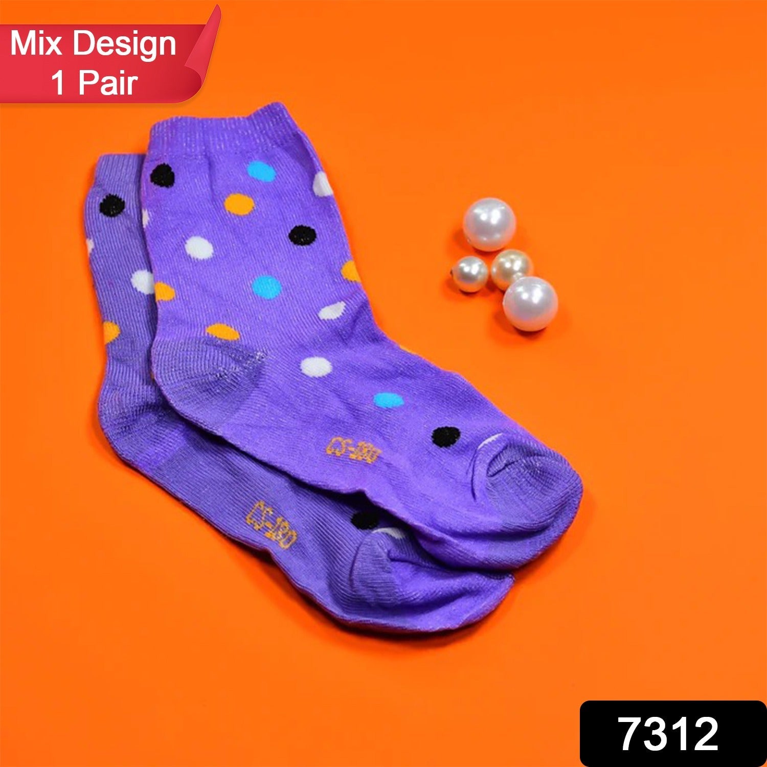 1 PAIR SOCKS PRINTED TRENDY MULTIPLE DESIGNER SOCKS  (1 Pc / Mix Design) 1 PAIR SOCKS PRINTED TRENDY MULTIPLE DESIGNER SOCKS  (1 Pc / Mix Design)